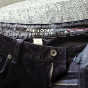 Sonoma Black MidRise Blue Denim Jeans